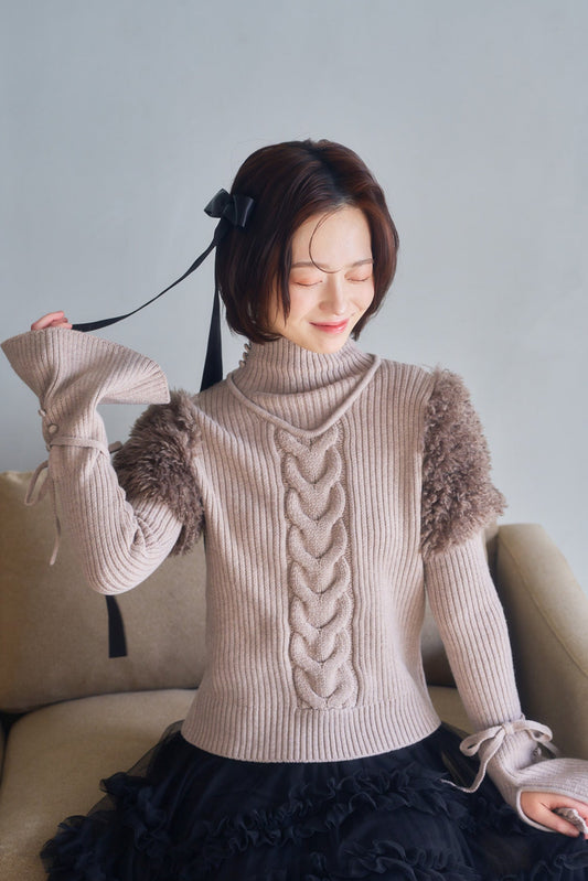 【12月6日22時販売開始】fur docking knit