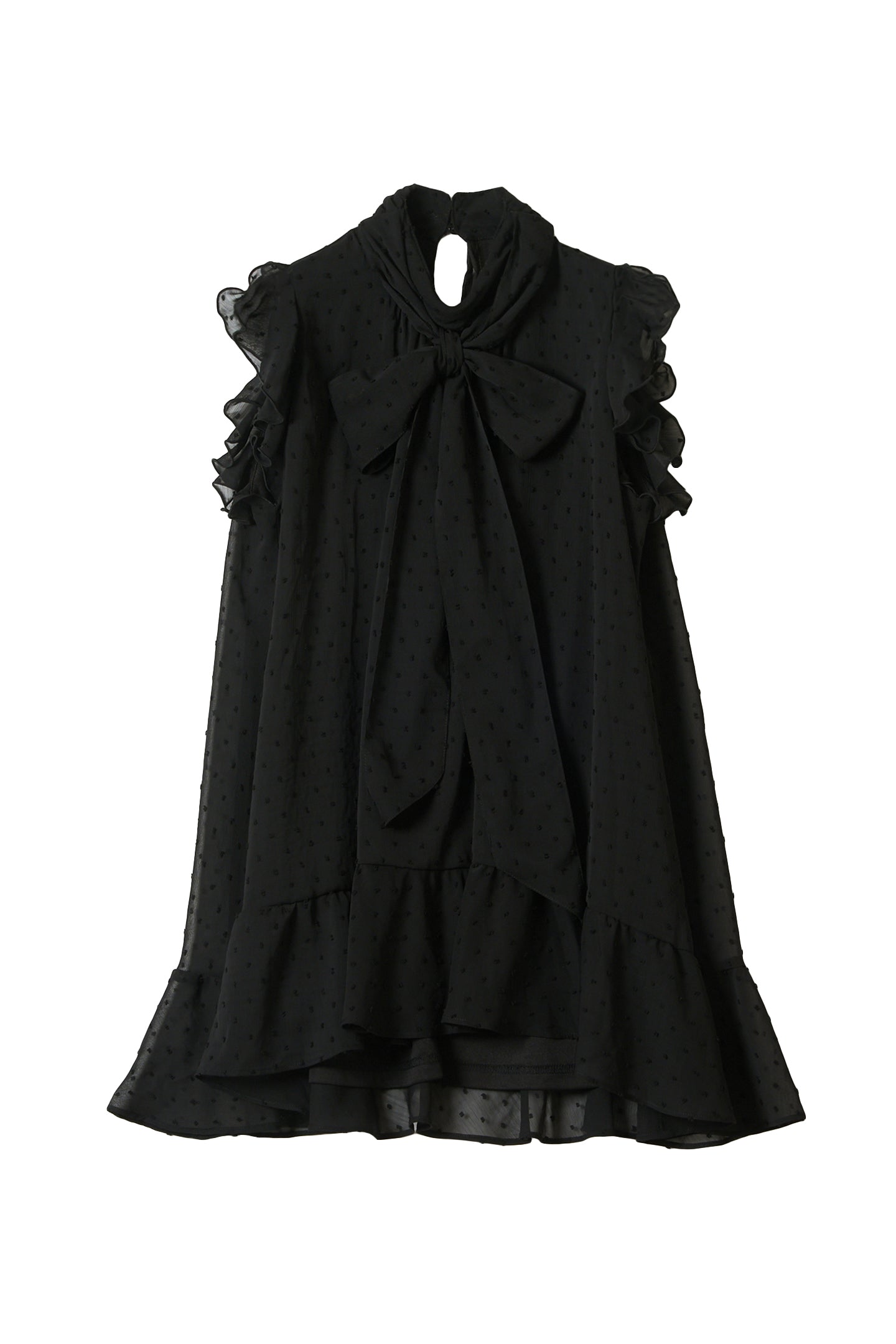 dot sheer blouse