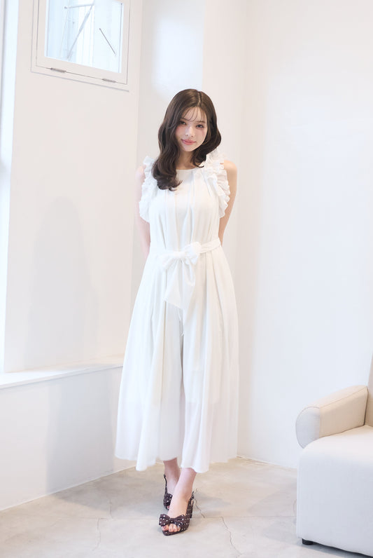 summer frill one-piece