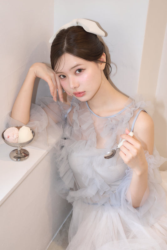【new colors⟡.·】partage tulle tops