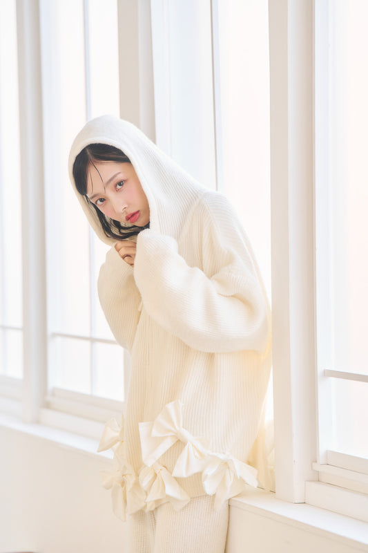 【販売開始日 1月31日】ribbon ribbon flight knit set-up