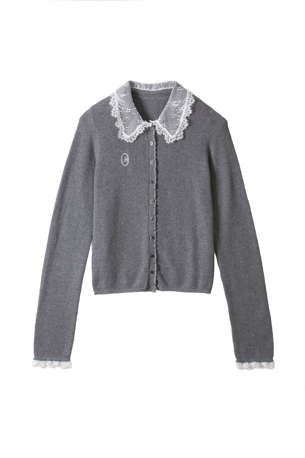 lace collar cardigan