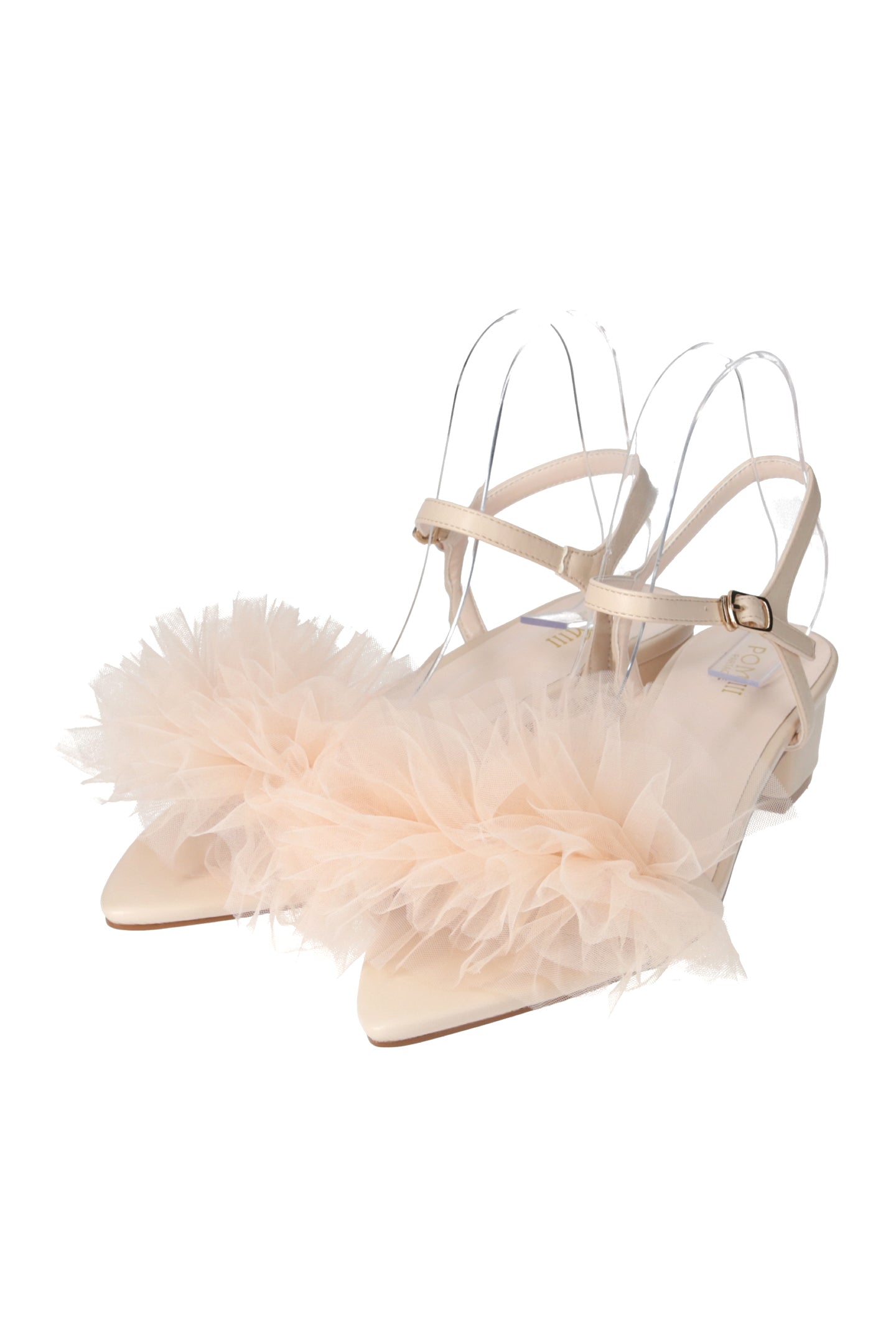 volume tulle sandal
