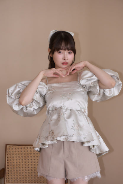 puff peplum variation tops