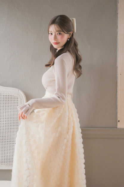rosy volume skirt