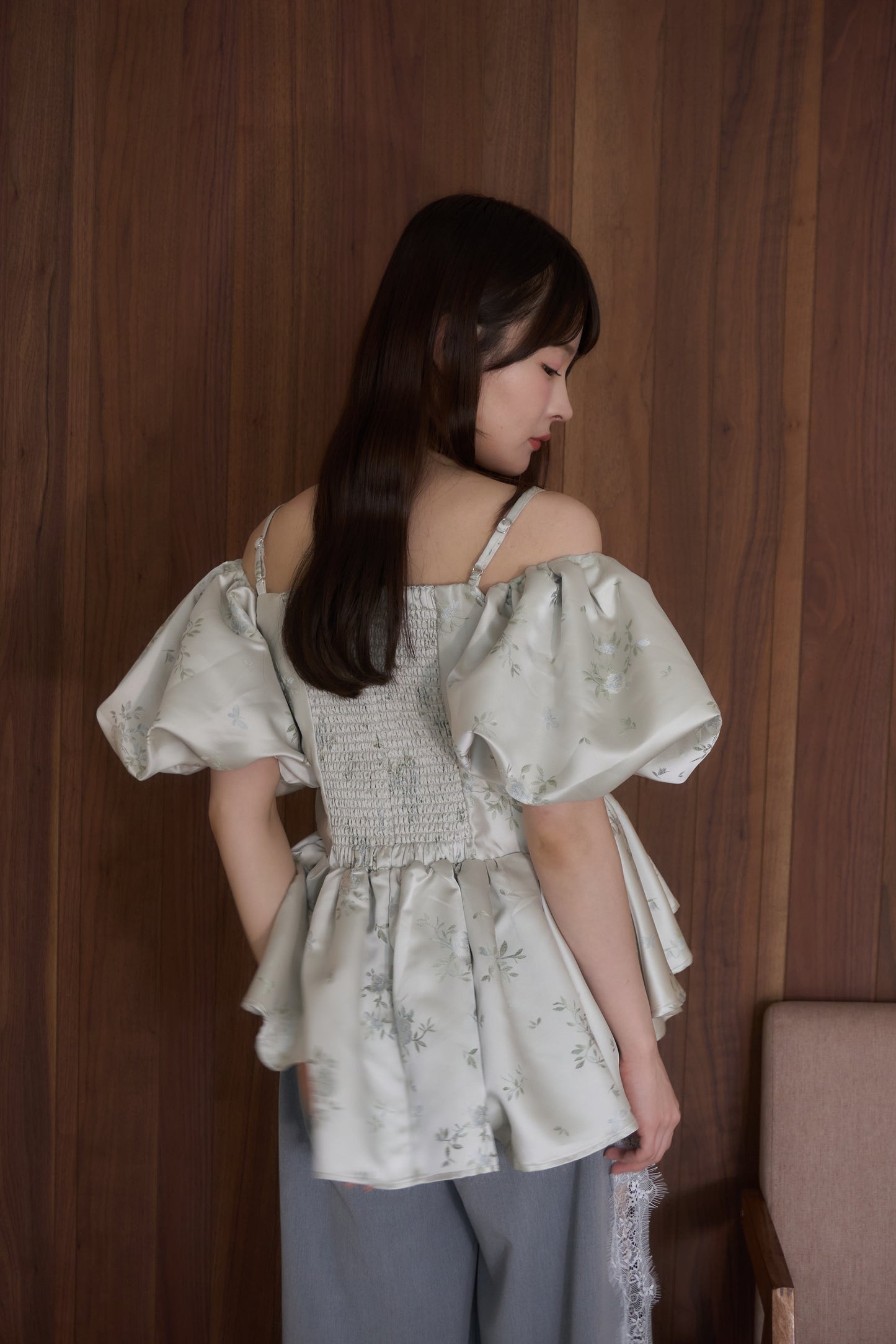 puff peplum variation tops