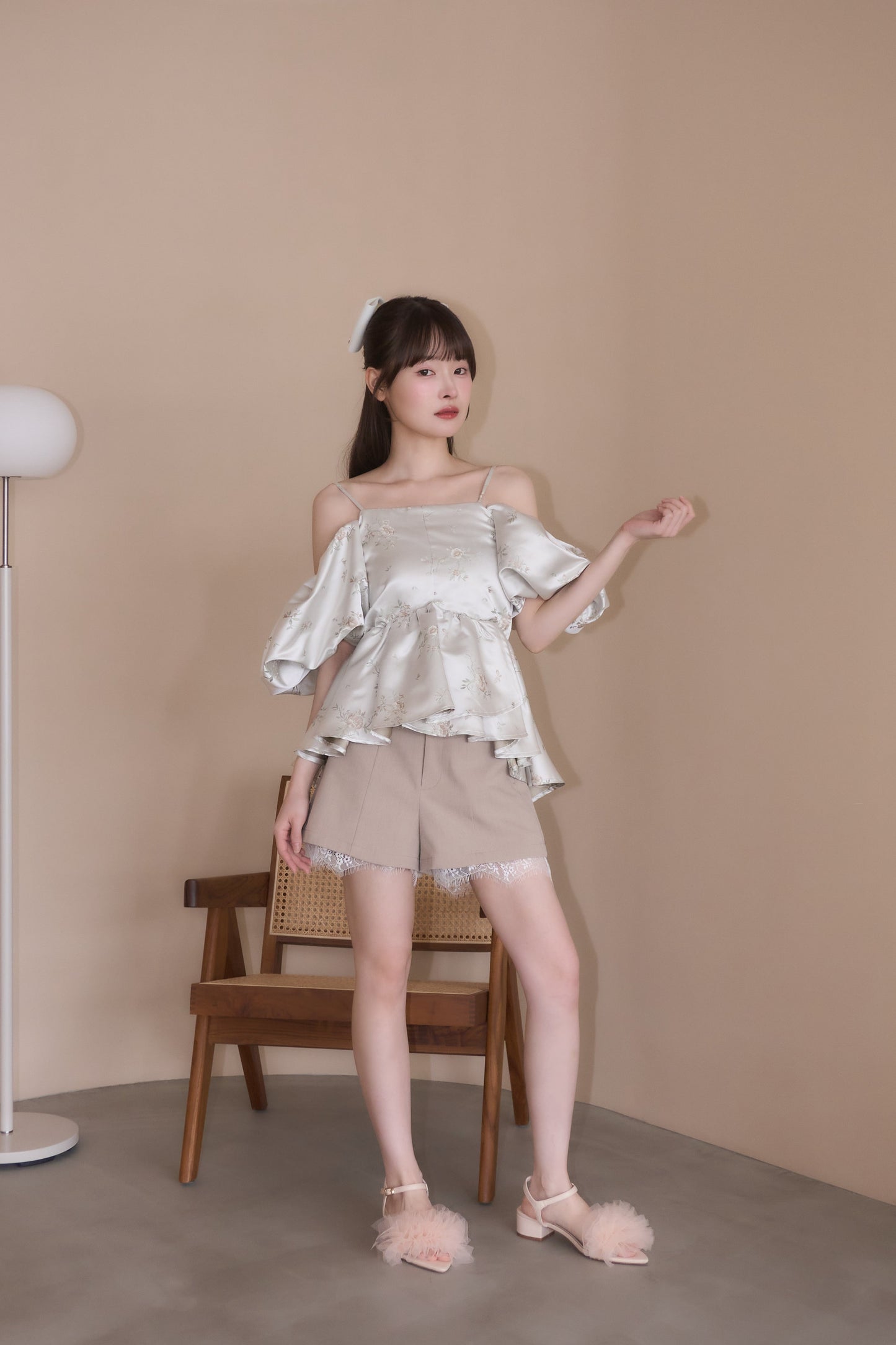 puff peplum variation tops