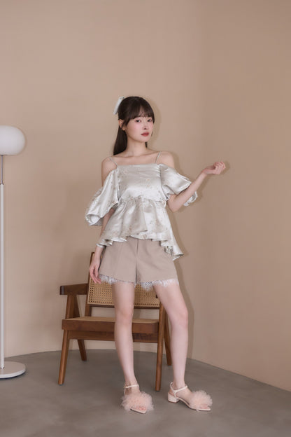 puff peplum variation tops