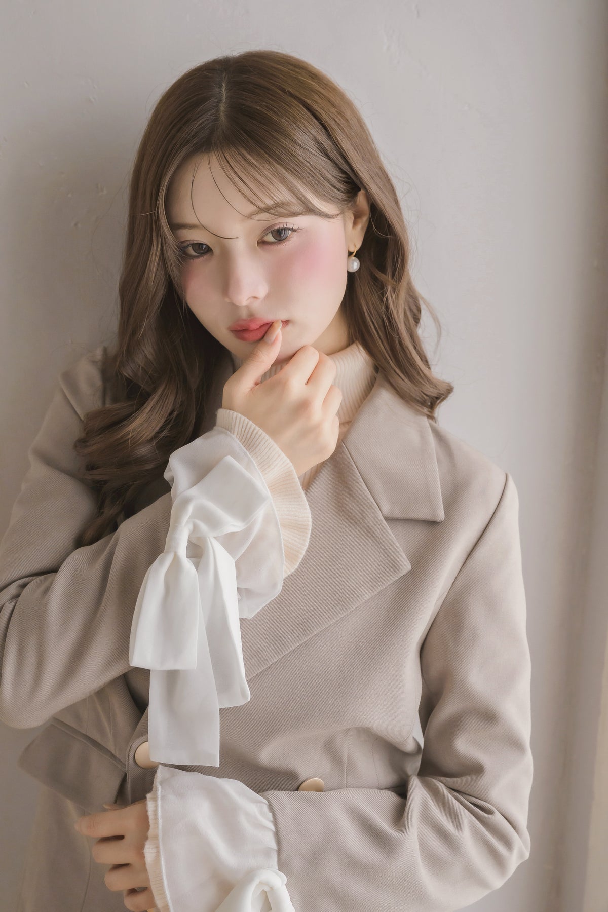 chiffon sleeve jacket