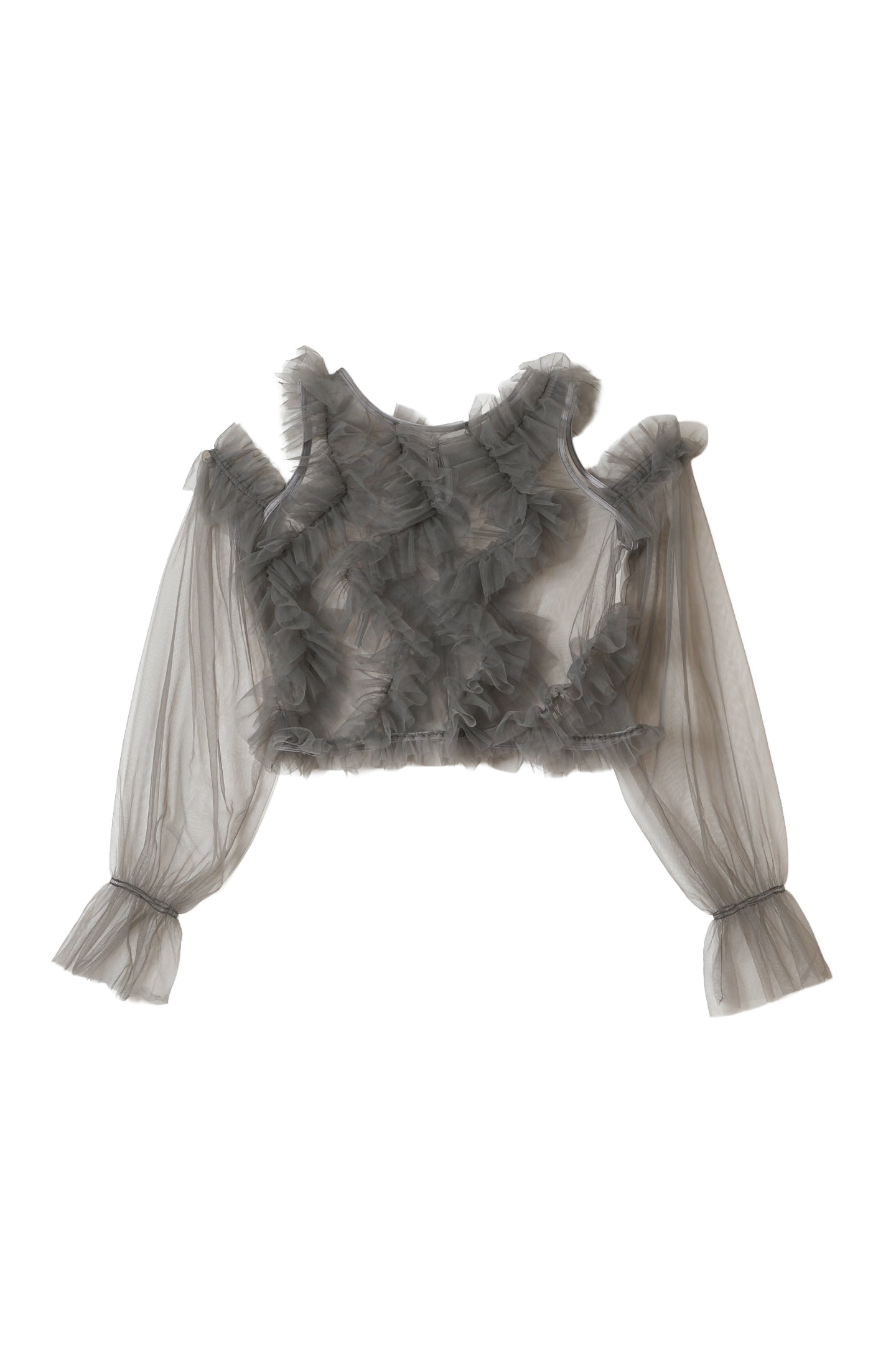 new colors⟡.·】partage tulle tops – POMIII PARTAGE