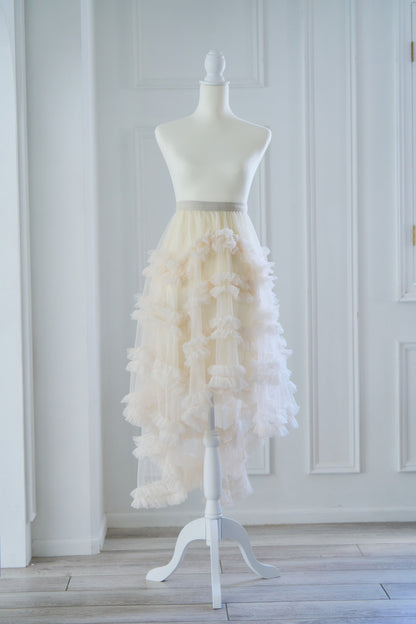 mermaid frill tulle skirt