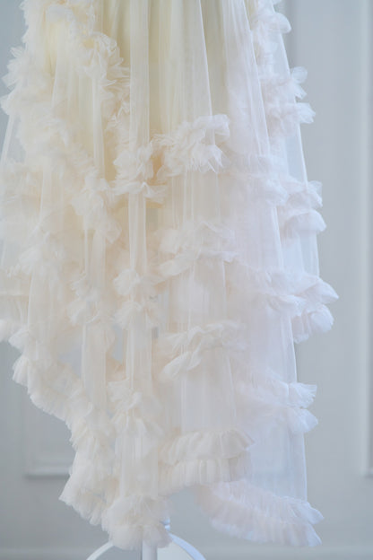 mermaid frill tulle skirt