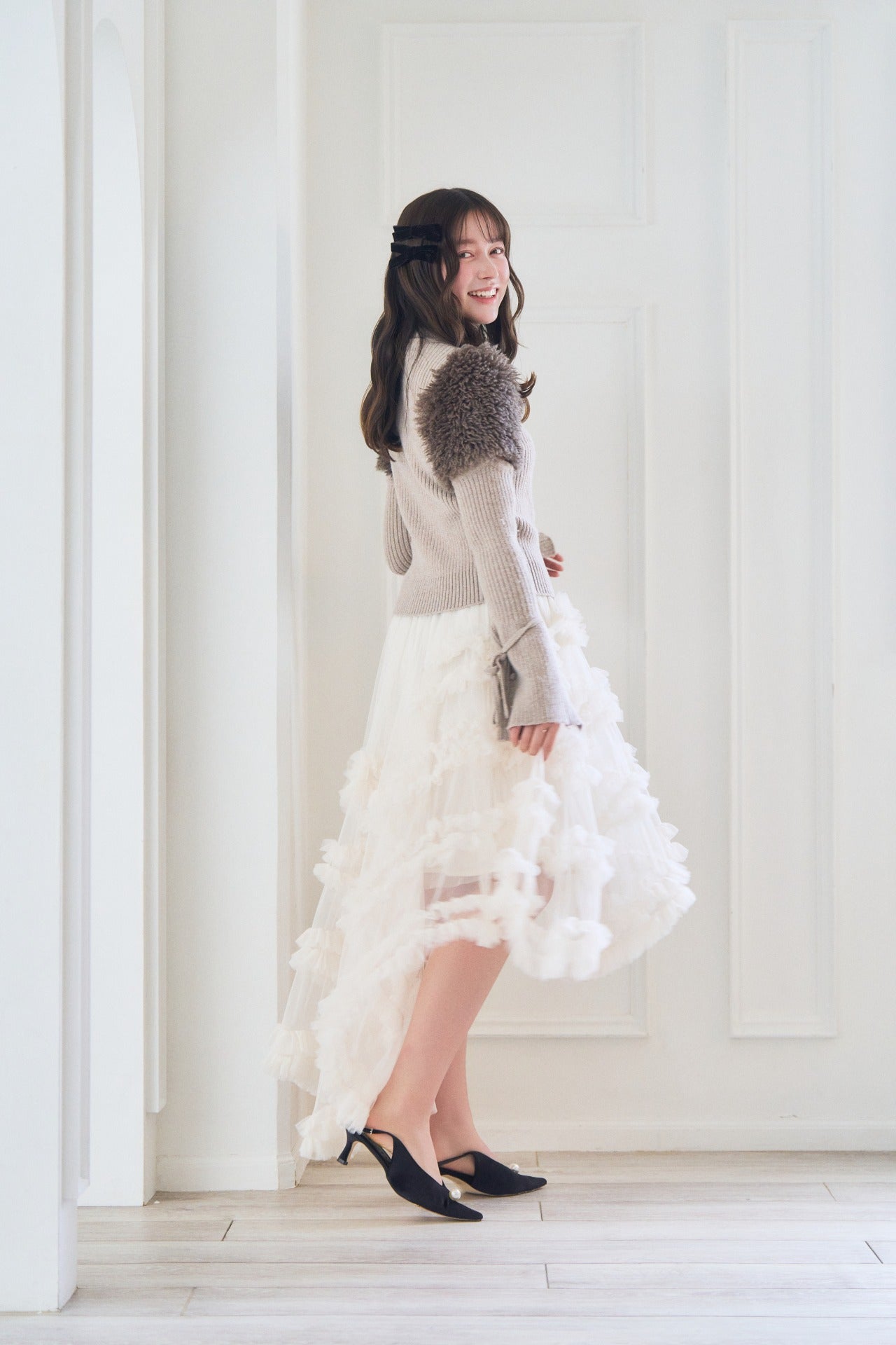 mermaid frill tulle skirt