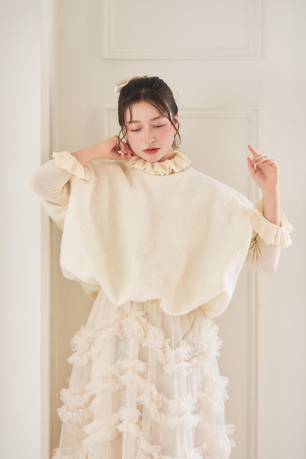 mermaid frill tulle skirt