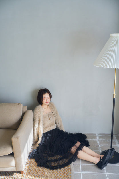 mermaid frill tulle skirt