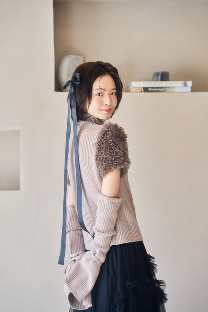 fur docking knit