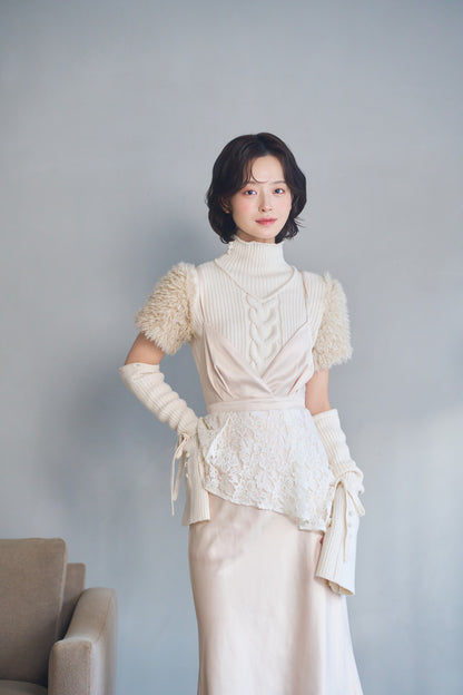 fur docking knit
