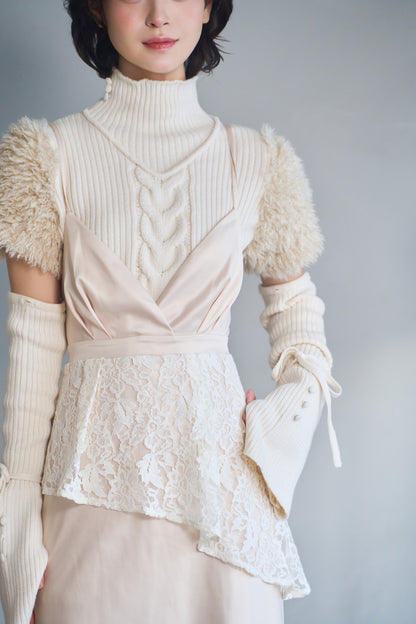satin lace cami dress