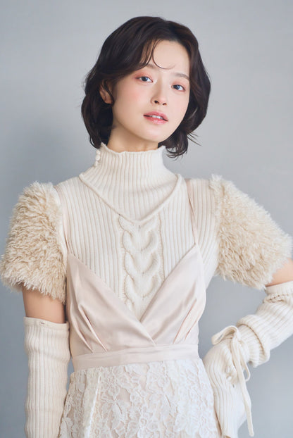 fur docking knit