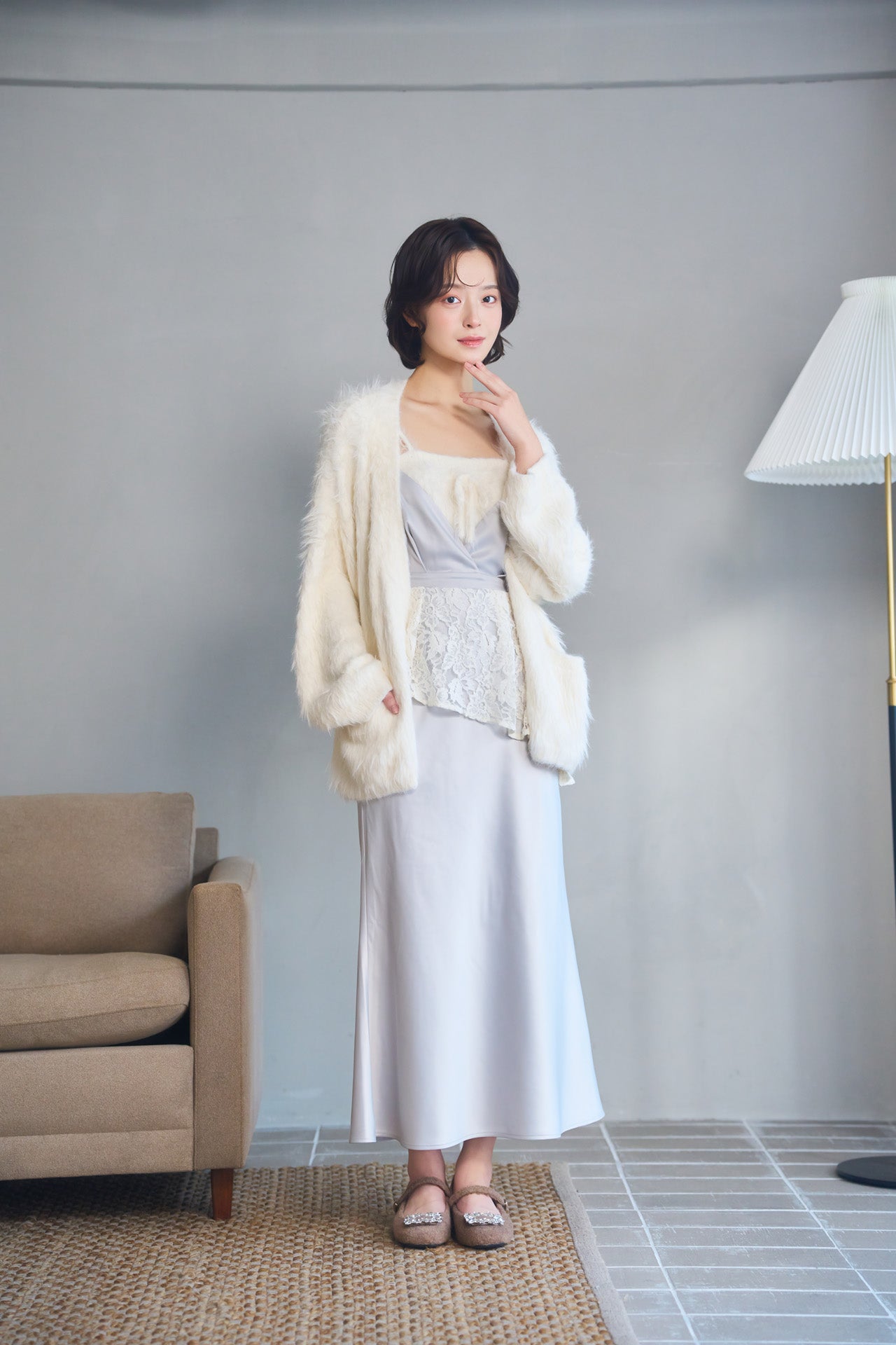 【再販売日 1月31日】bijou fluffy shoes