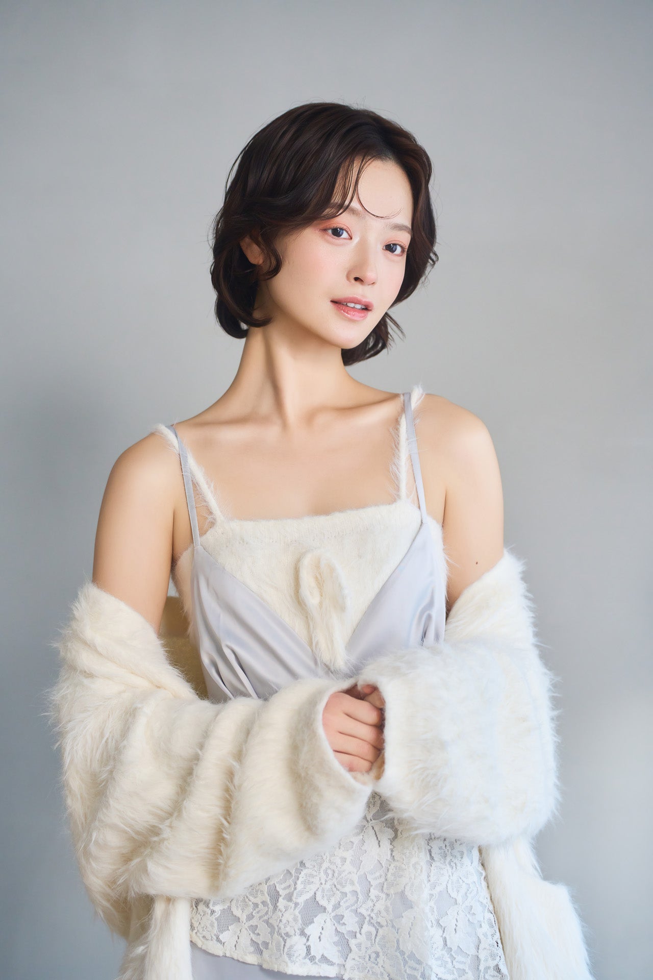 satin lace cami dress