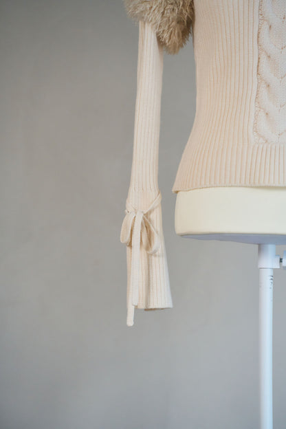 fur docking knit
