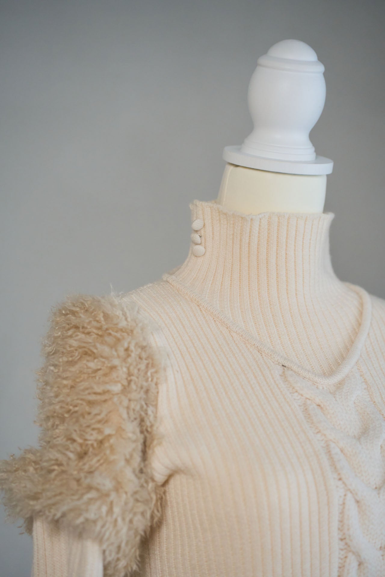 fur docking knit