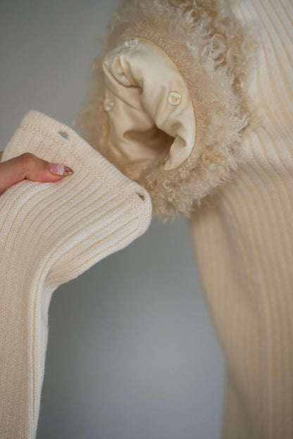 fur docking knit