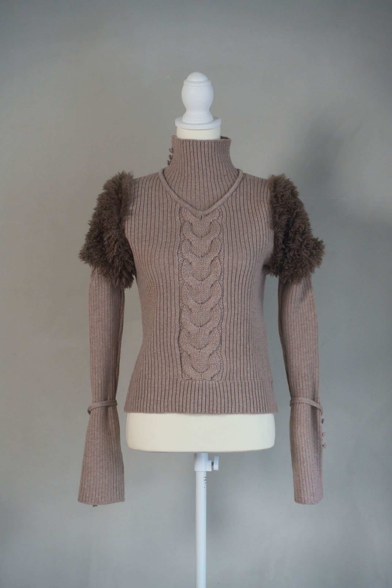 fur docking knit