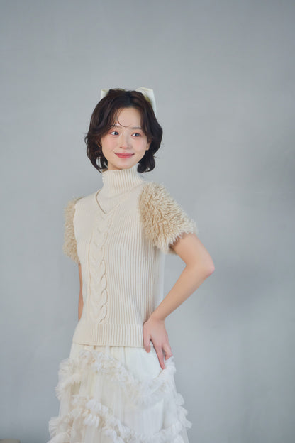 fur docking knit