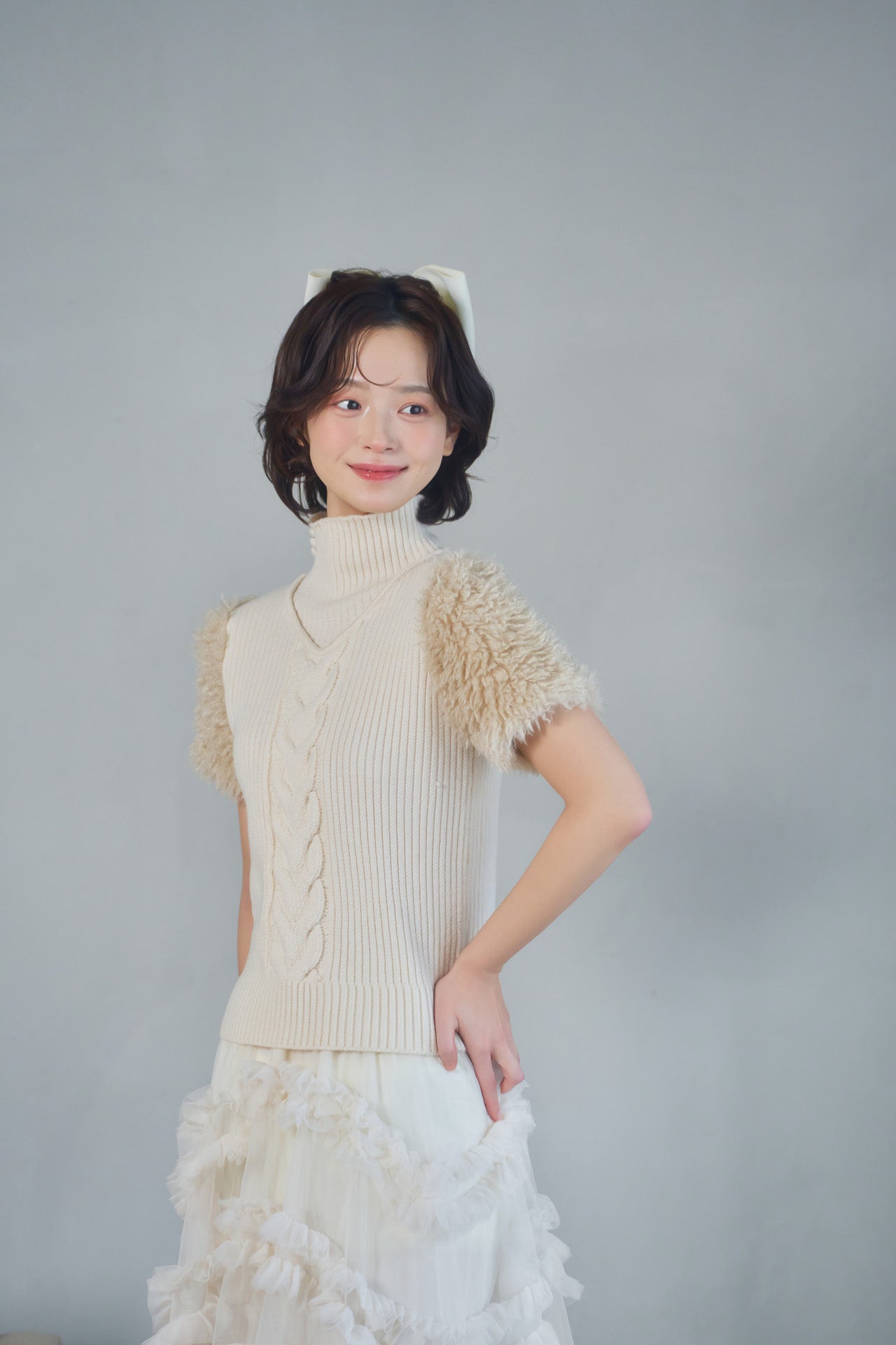 【受注販売】partage big ribbon barrette