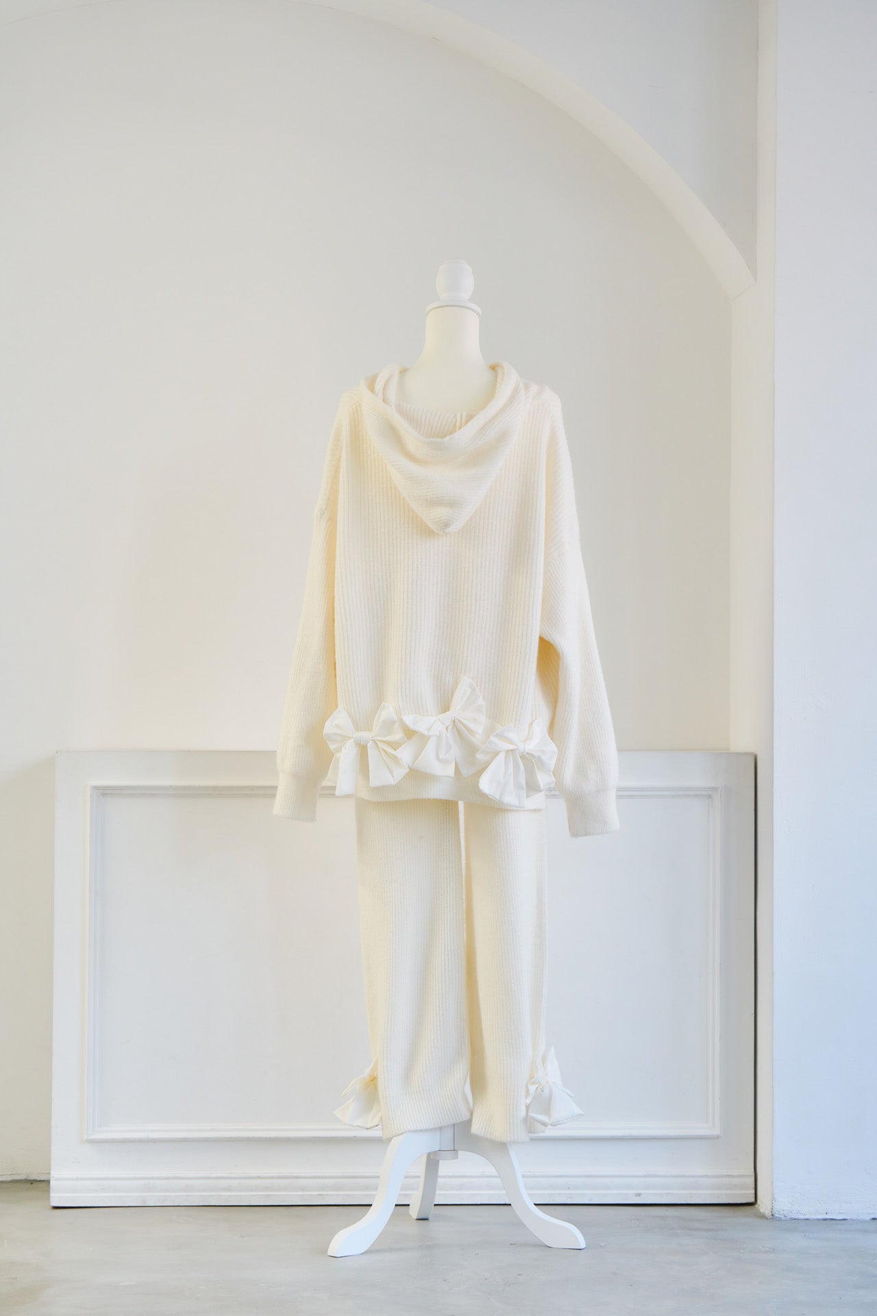 【販売開始日 1月31日】ribbon ribbon flight knit  set-up