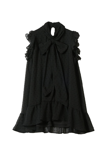 dot sheer blouse