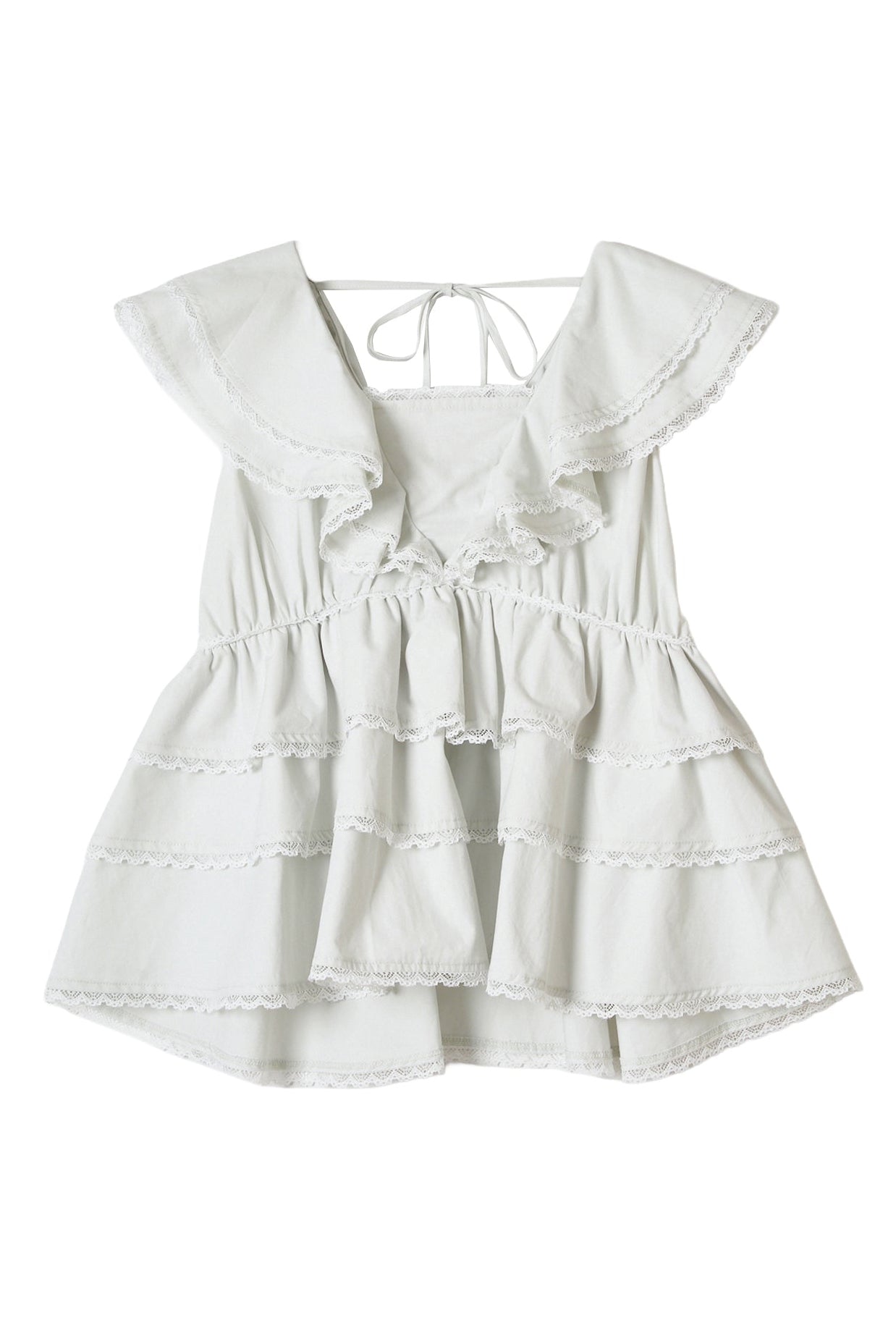 【新品】POMIII PARTAGE cotton tiered blouse cotton tiered blouse – POMIII PARTAGE