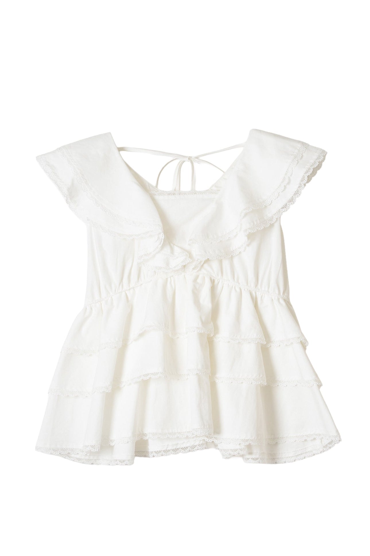 cotton tiered blouse – POMIII PARTAGE