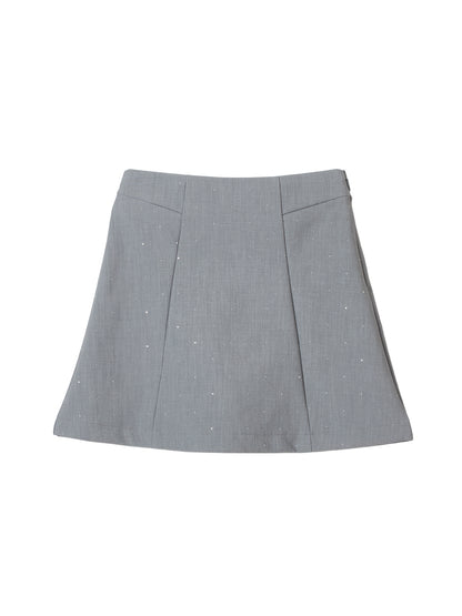 rhinestone mini skirt