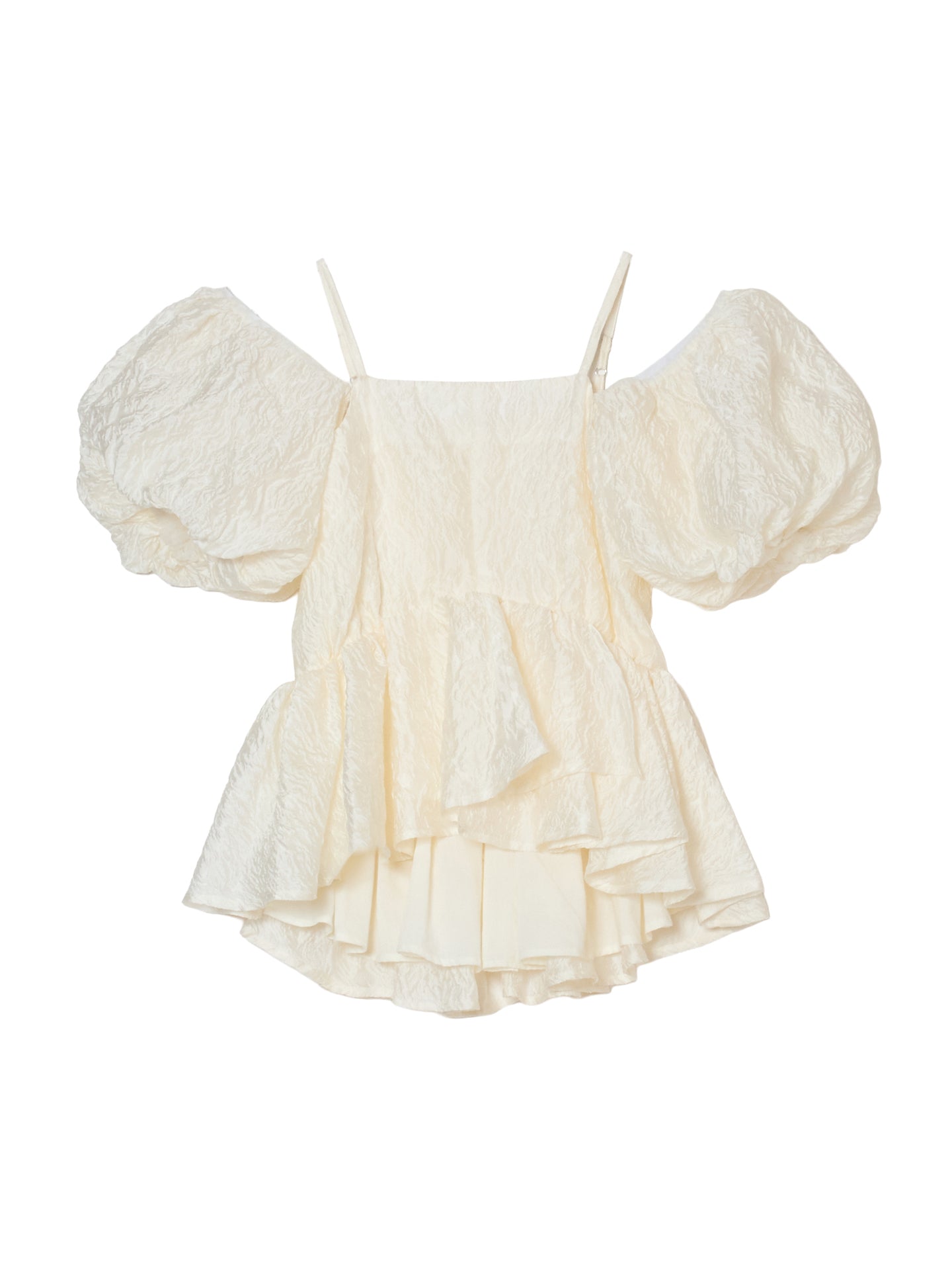 puff peplum variation tops