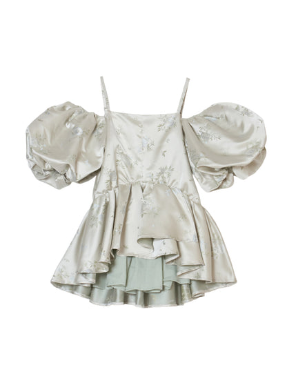 puff peplum variation tops