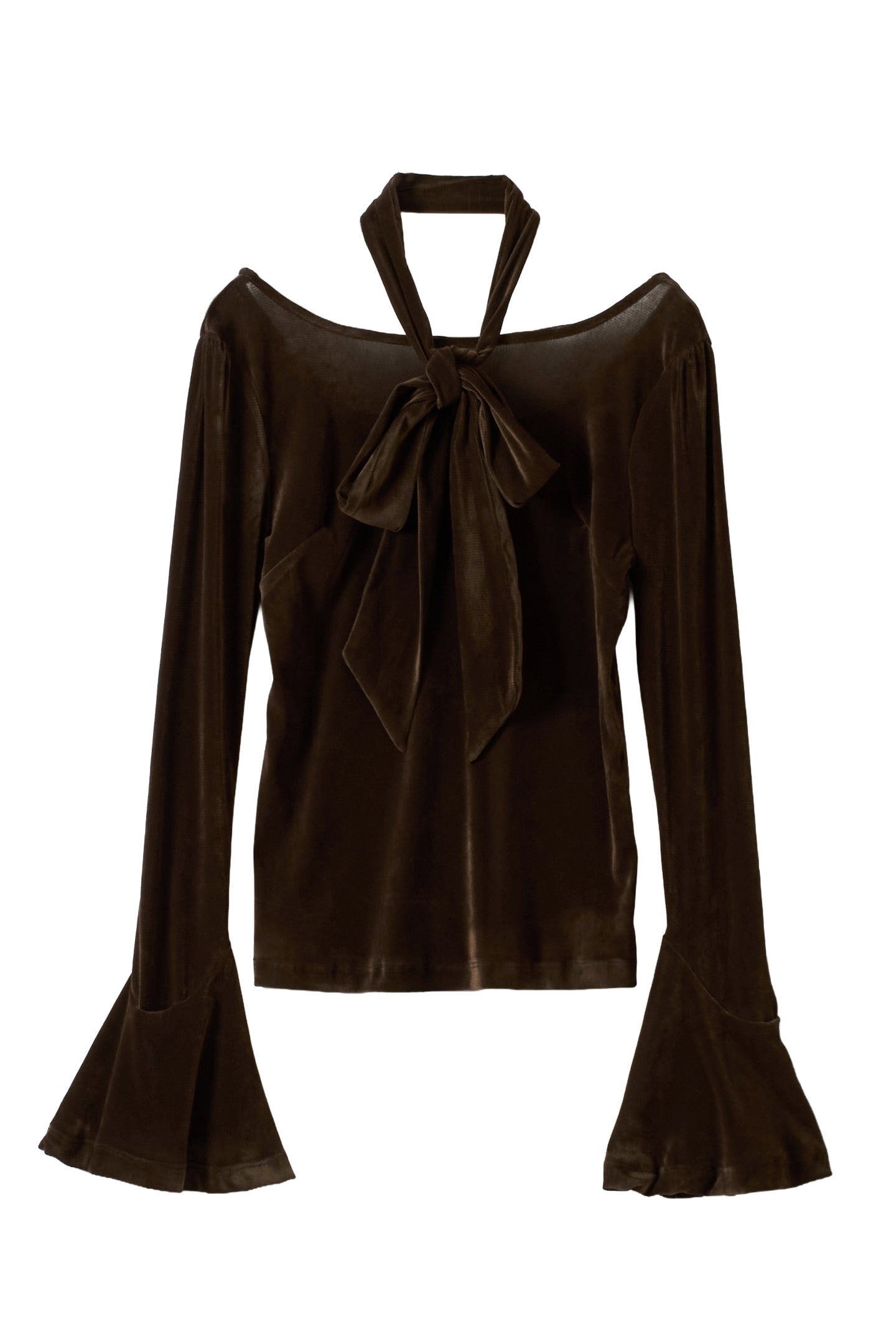 back-open sheer velour tops – POMIII PARTAGE