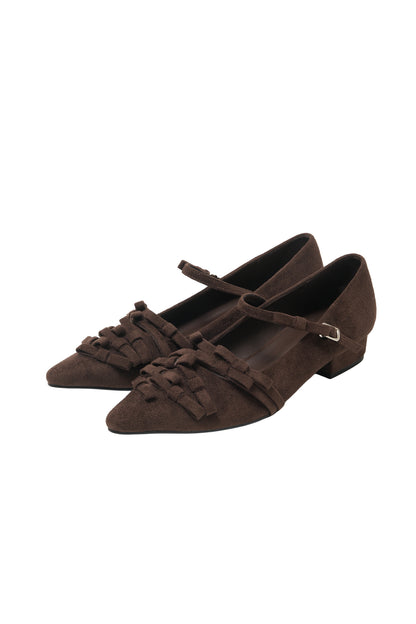 ribbon ribbon mary jane pumps