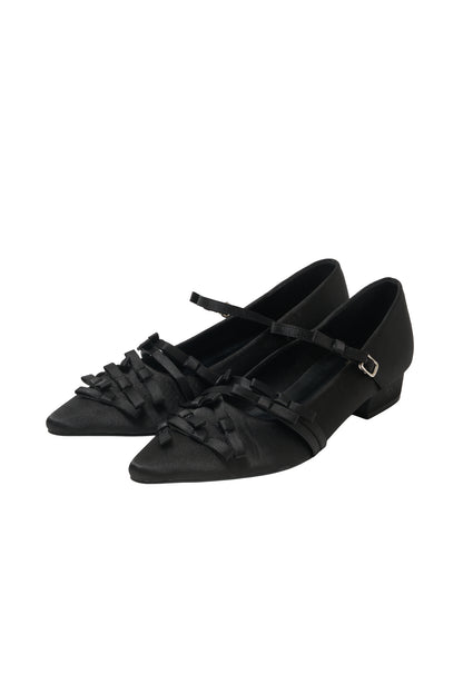 ribbon ribbon mary jane pumps