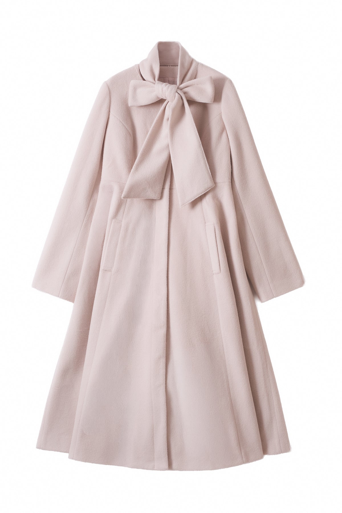 soft ribbon long coat