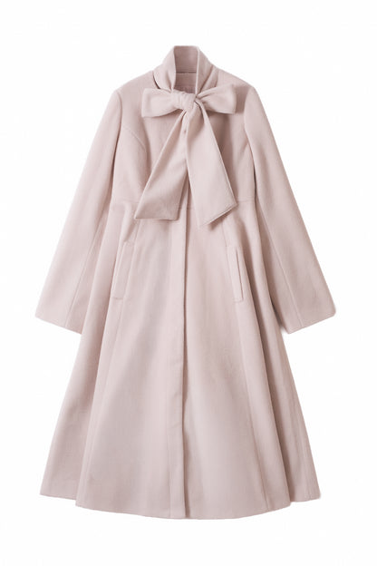 soft ribbon long coat