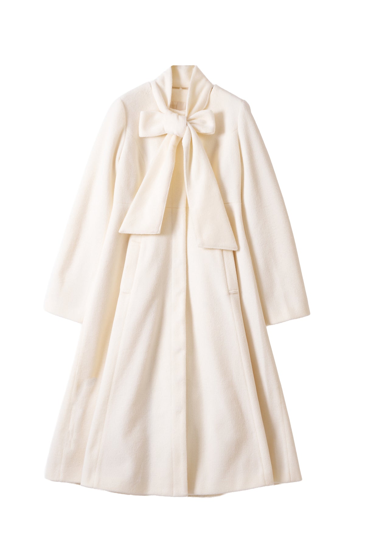 soft ribbon long coat
