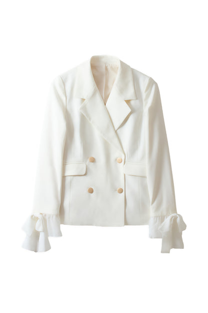chiffon sleeve jacket