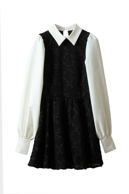 rose lace shirts dress