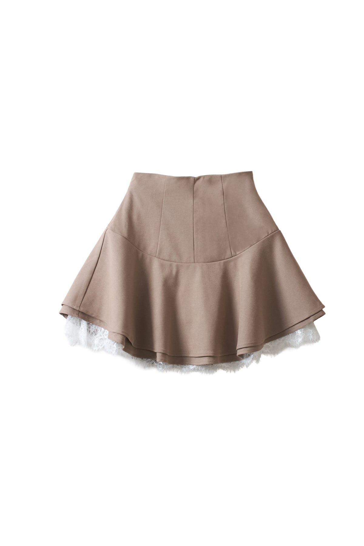 frill lace mini skirt