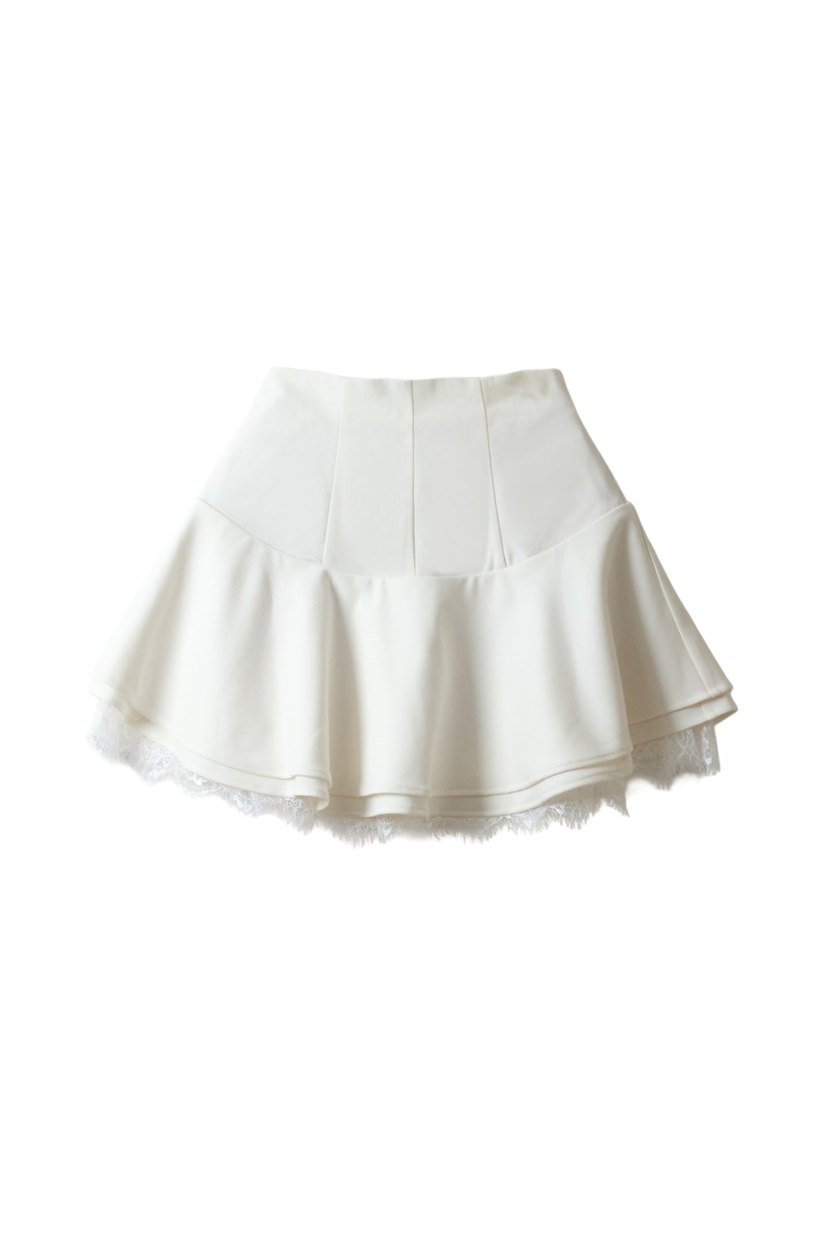 frill lace mini skirt
