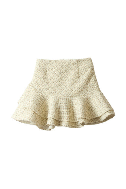tweed whip mini skirt