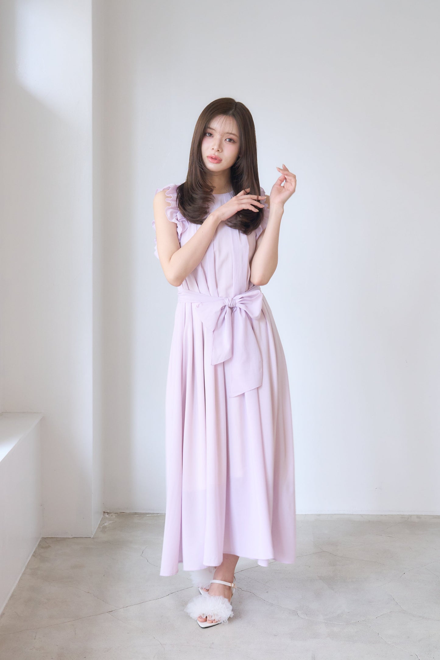 summer frill one-piece